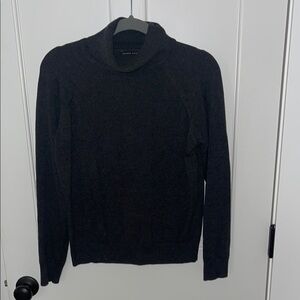 Steel gray 100 percent cotton turtleneck